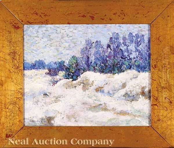 Winter Landscape Oil Painting by Emily Hamilton Huger