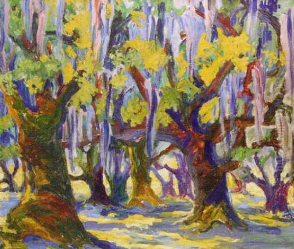 Paradise Grove, Breaux Bridge, Louisiana Oil Painting by Emily Hamilton Huger