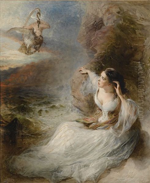 The Poet's Vision, Canto I, Laon And Cythna Oil Painting by William Huggins