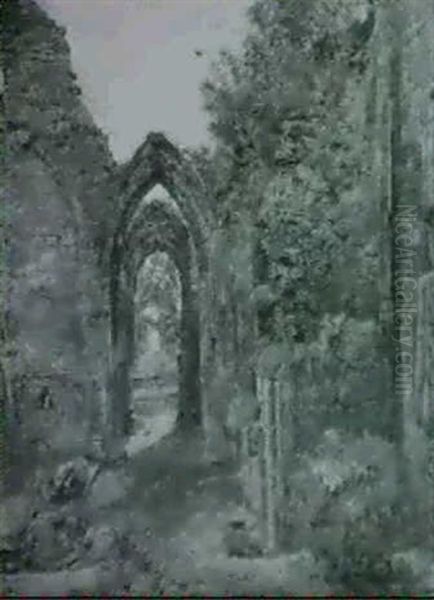 Ruins Oil Painting by William Huggins