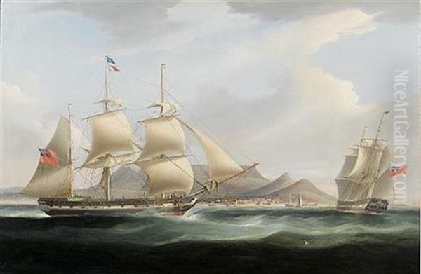 The Jessie In Table Bay Oil Painting by William John Huggins