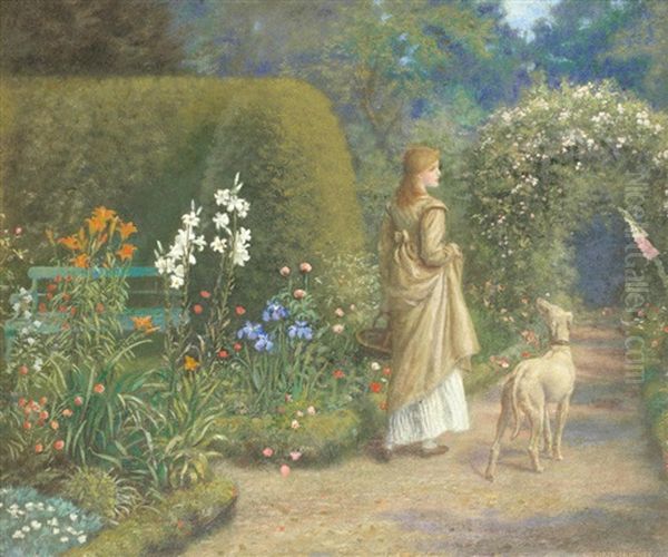 Friends Oil Painting by Arthur Hughes