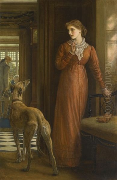 Uncertainty Oil Painting by Arthur Hughes