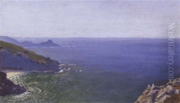 Gurnard's Head From St. Ives Oil Painting by Arthur Hughes