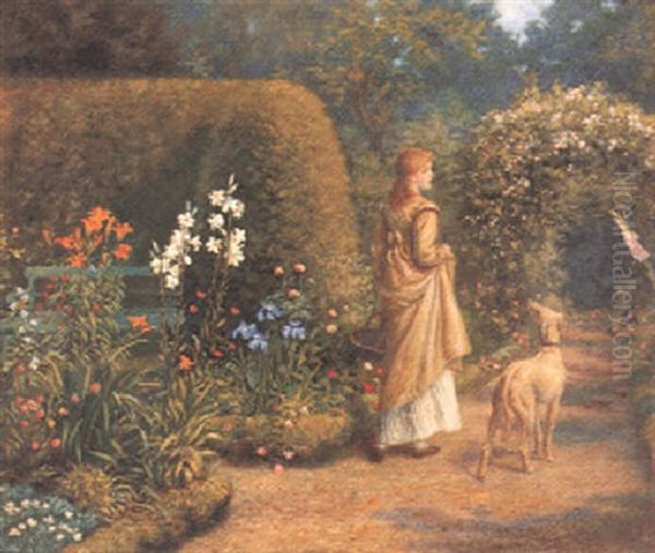 Friends Oil Painting by Arthur Hughes