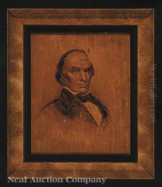 Portrait Of Daniel Webster Oil Painting by Robert Ball Hughes