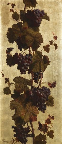 Weinreben, Weis Und Rot Oil Painting by William Hughes