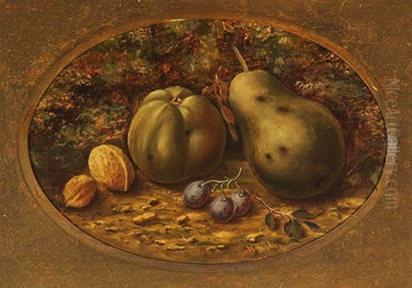 Still Life: A Pair Of Works Oil Painting by William Hughes