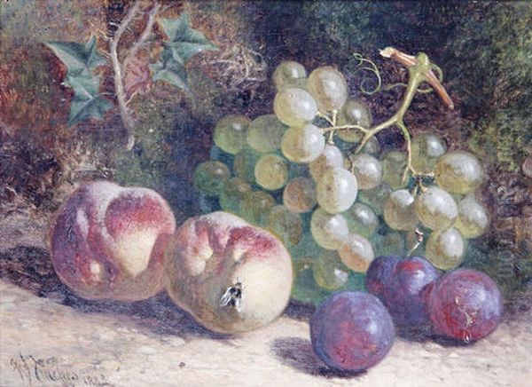 Still Life (+ Another; Pair) Oil Painting by William Hughes