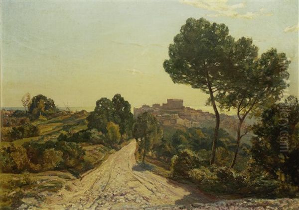 Cagnes-sur-mer, France Oil Painting by Sir Herbert Edwin Pelham Hughes-Stanton