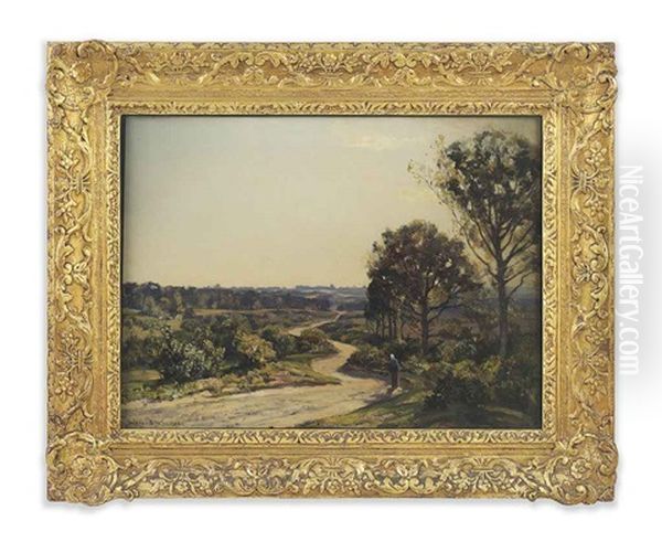 Near Montreuil Oil Painting by Sir Herbert Edwin Pelham Hughes-Stanton