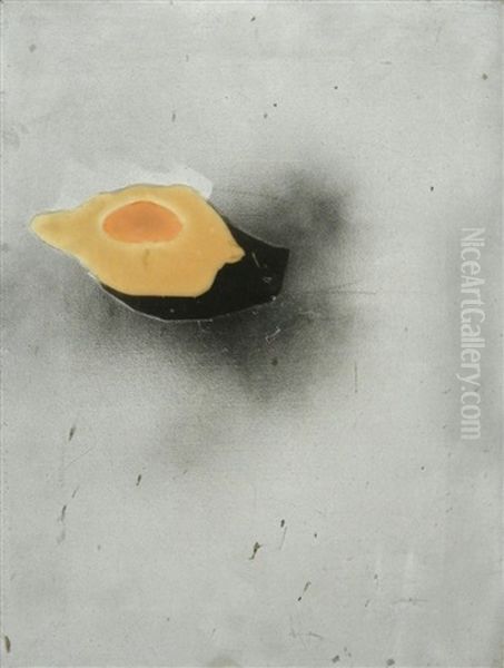 Fried Egg Oil Painting by Victor Marie Hugo