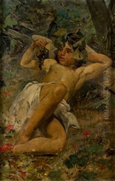 Fauno Oil Painting by Victor Pierre Huguet