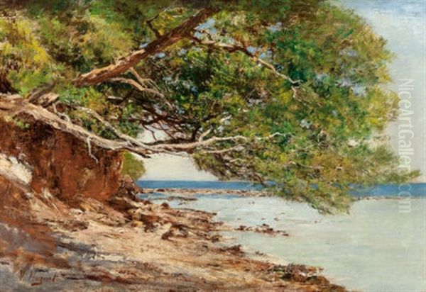 Coastal Scene by Victor Pierre Huguet