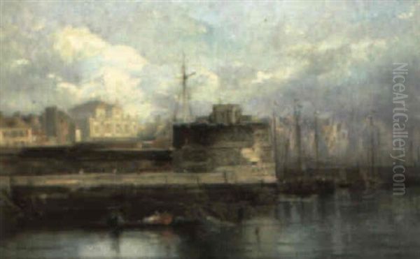 View Of Algiers Oil Painting by Victor Pierre Huguet