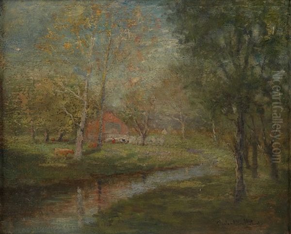 Wooded Landscape by Charles Allen Hulbert