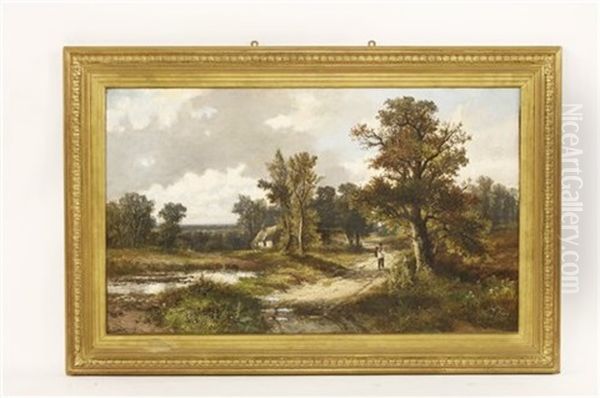 On The Road Between Ewhurst And Shere, Surrey, Oil Painting by Abraham Hulk the Elder