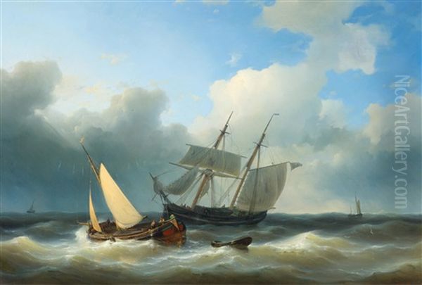 Approaching Storm Oil Painting by Abraham Hulk the Elder