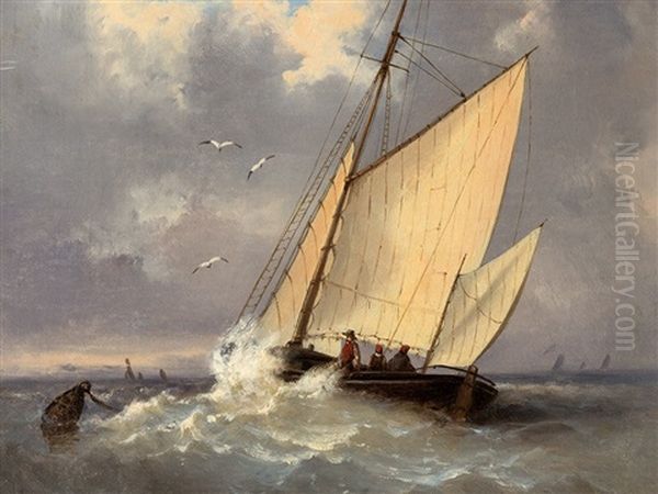 Seascape Oil Painting by Abraham Hulk the Elder