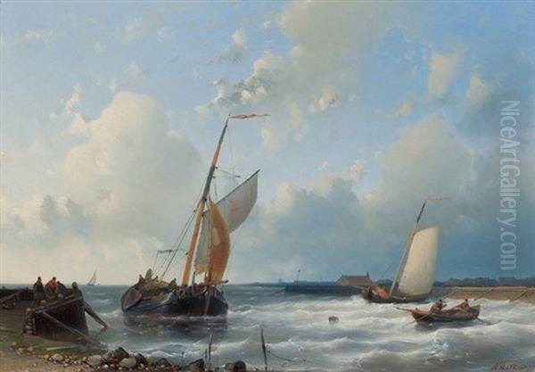 Seascape Oil Painting by Abraham Hulk the Elder