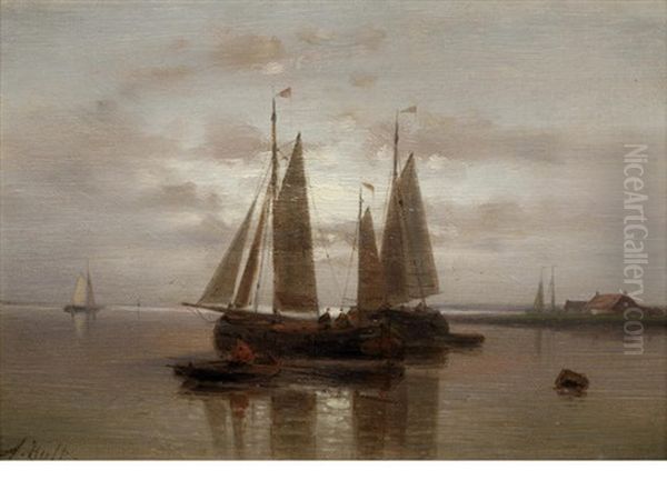 On The Scheldt Oil Painting by Abraham Hulk the Elder