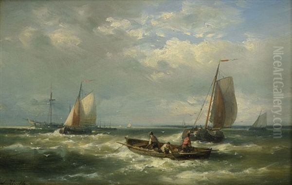 Marinmotiv Oil Painting by Abraham Hulk the Elder