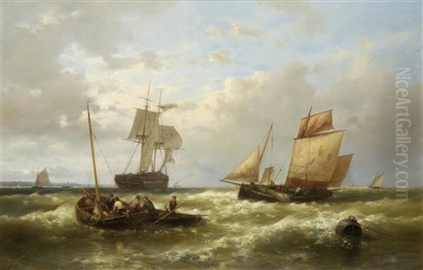 Sorting The Catch Oil Painting by Abraham Hulk the Elder