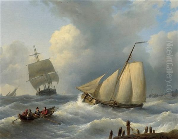 Vor Der Kuste Oil Painting by Abraham Hulk the Elder