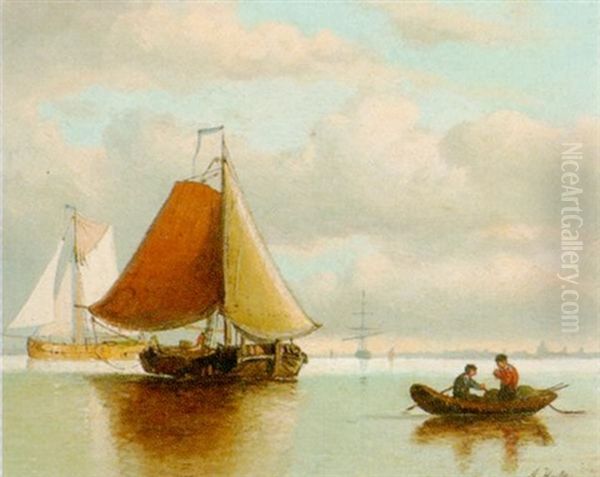 Partie Auf Dem Zuiderzee Oil Painting by Abraham Hulk the Elder