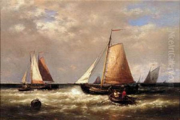 Return Of The Fishing Fleet Oil Painting by Abraham Hulk the Elder