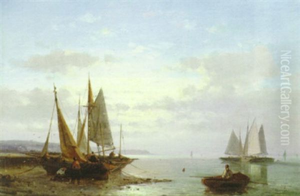 At Low Tide Oil Painting by Abraham Hulk the Elder