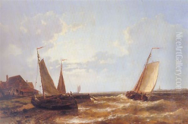 On The Zuiderzee Oil Painting by Abraham Hulk the Elder