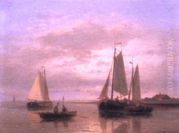 On The Scheldt Oil Painting by Abraham Hulk the Elder