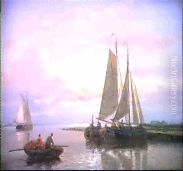 On The Scheldt Oil Painting by Abraham Hulk the Elder