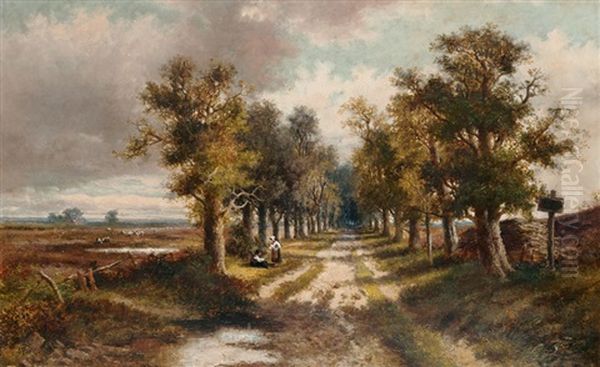 Eichenalle In Der Heide by Abraham Hulk the Younger