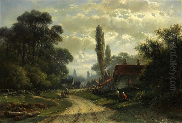 On The Outskirts Of A Dutch Town Oil Painting by Abraham Hulk the Younger