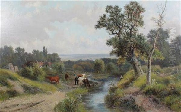 Near Schere, Surrey Oil Painting by Abraham Hulk the Younger