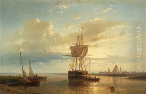 Marine Oil Painting by Abraham Hulk the Younger