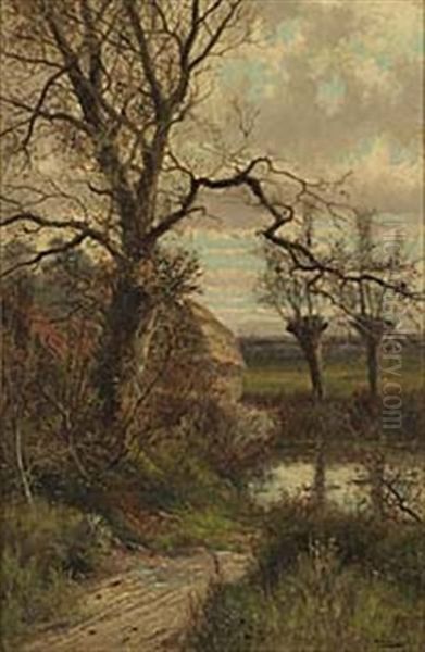 Landskap Oil Painting by Abraham Hulk the Younger