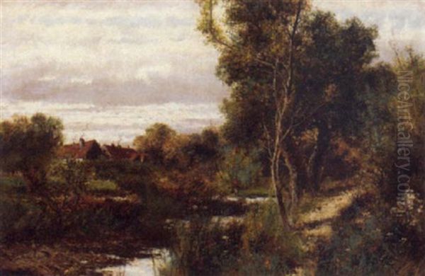 A Stream In A Wooded Landscape Oil Painting by Abraham Hulk the Younger