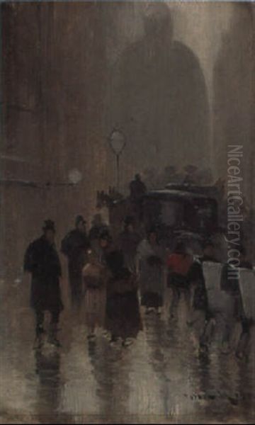 City Of London Oil Painting by Abraham Hulk the Younger