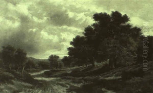 Rural Landscape Oil Painting by Abraham Hulk the Younger