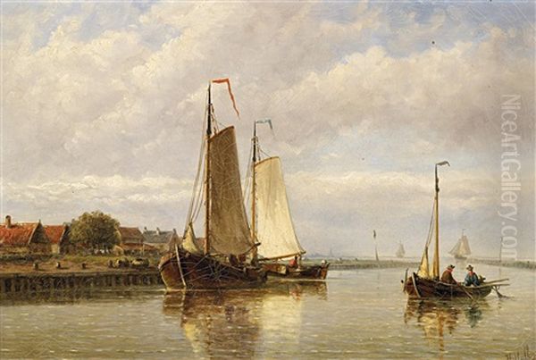 Ruhiger Tag An Der Scheldemundung Oil Painting by Hendrik Hulk