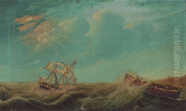 The Rescue Oil Painting by William Hull