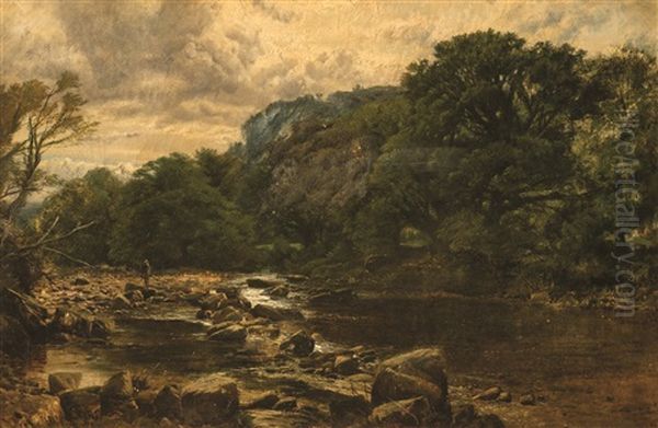 Paisaje Con Arroyo Oil Painting by Frederick William Hulme