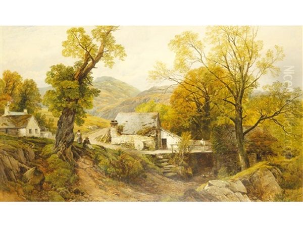 Dandey Mill Oil Painting by Frederick William Hulme