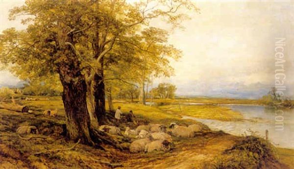 Early Summer Oil Painting by Frederick William Hulme