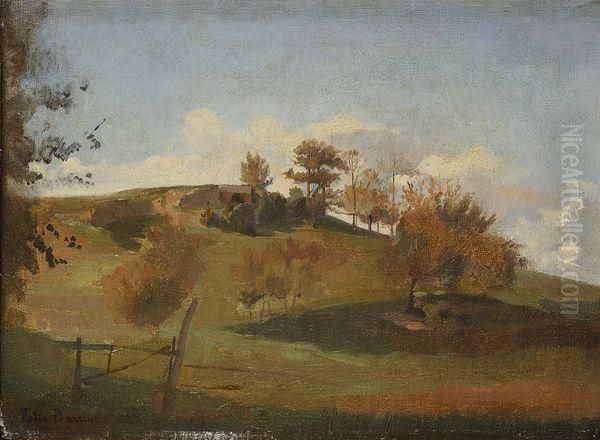 Campagne Romaine Oil Painting by Felix Joseph Barrias