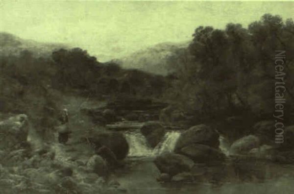 Path By The River Dee Oil Painting by Frederick William Hulme