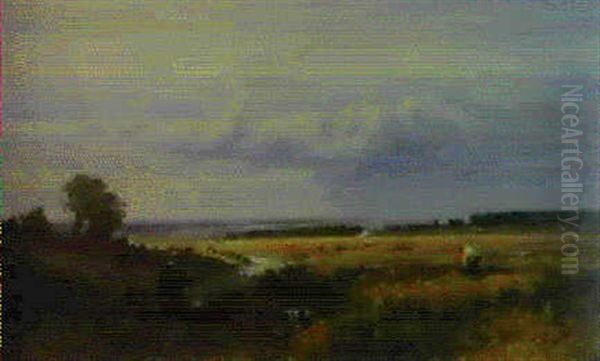 On Working Common, Surrey Oil Painting by Frederick William Hulme